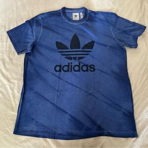 Adidas Blue Tee with Black Trefoil